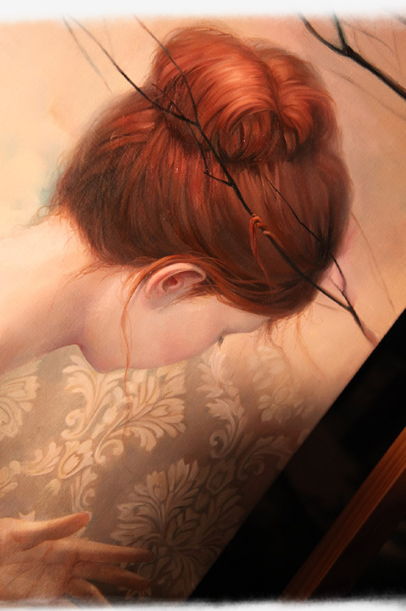 090914 Painting in progress - Kmye hair 2