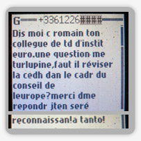 Dis moi c romain ton collegue de td d'instit euro.une question me turlupine,faut il réviser la cedh dan le cadr du conseil de leurope?merci dme repondr jten seré reconnaissant!a tanto!